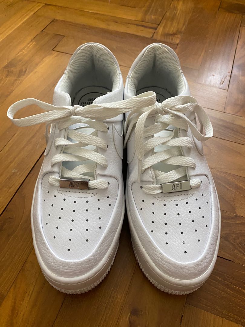 Nike air force 1 sage low white size clearance 6.5