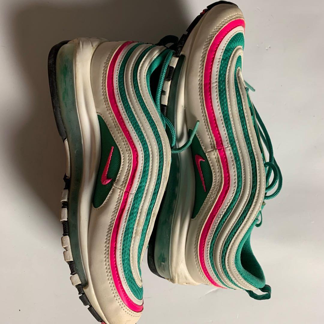 Nike air max store 97 white/pink blast-kinetic green-black
