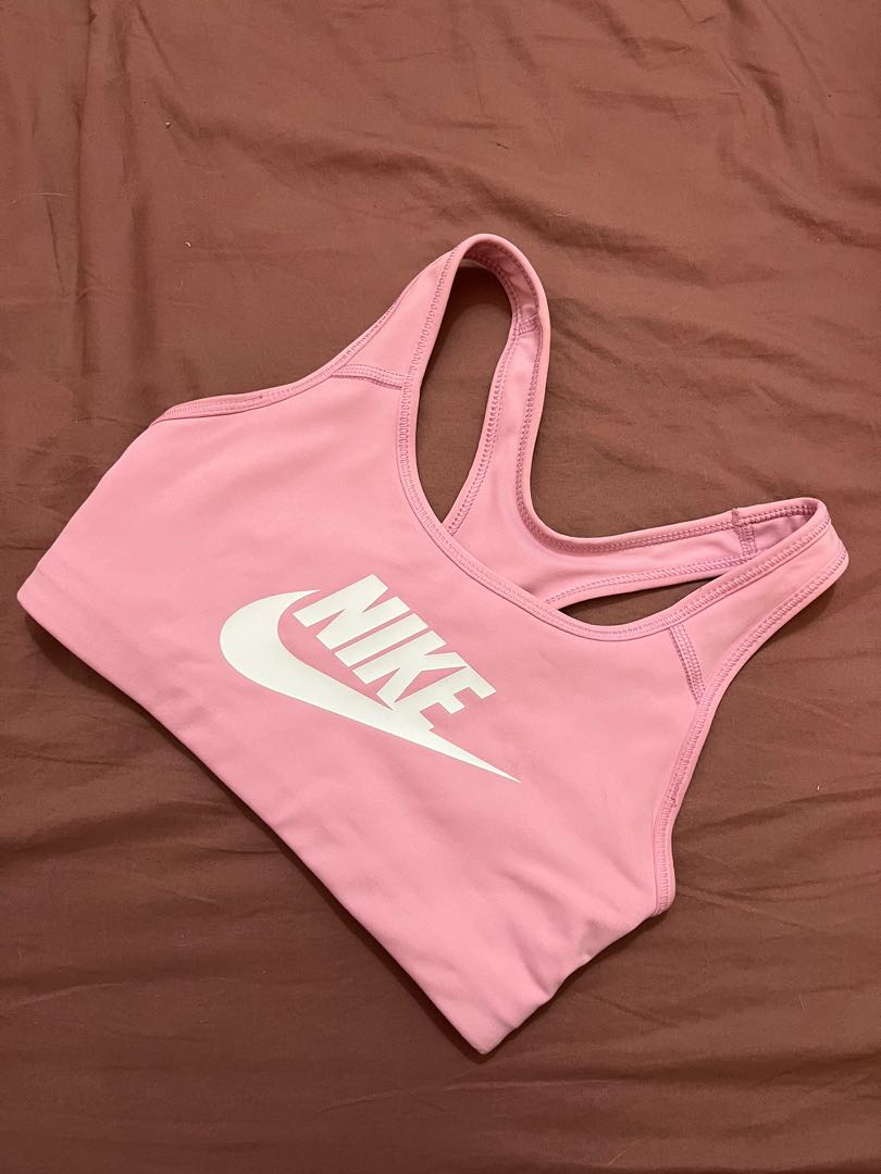Nike swoosh outlet bra pink