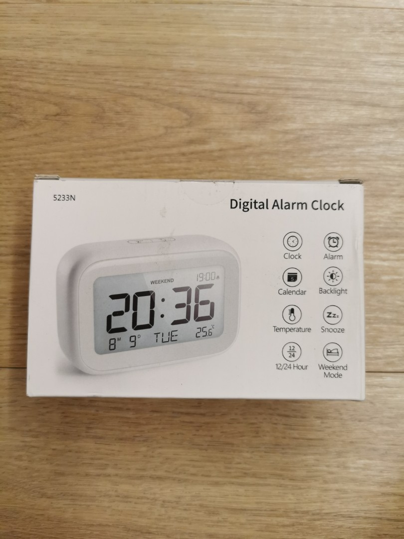 Noklead digital alarm clock, Furniture & Home Living, Home Decor