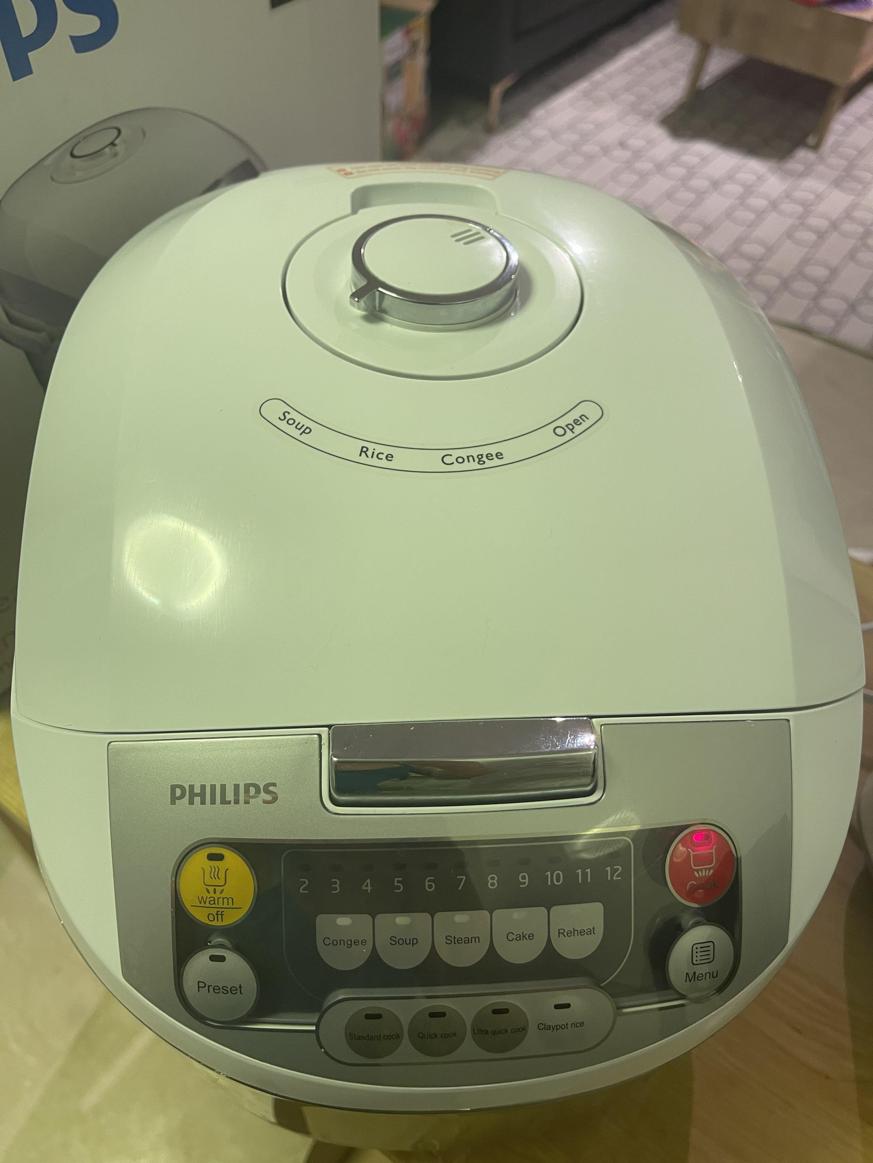 Philips Viva Collection Rice Cooker 1.8L HD3038, TV & Home Appliances