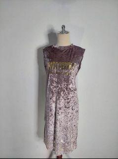 Pink Suede Dress