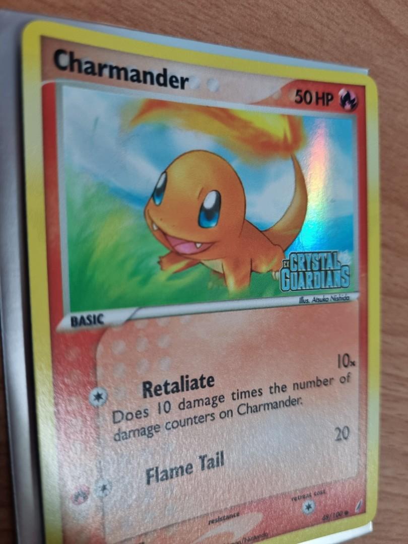 Pokemon EX Crystal Guardians Vintage Reverse Holo Charmander card, Hobbies  & Toys, Toys & Games on Carousell