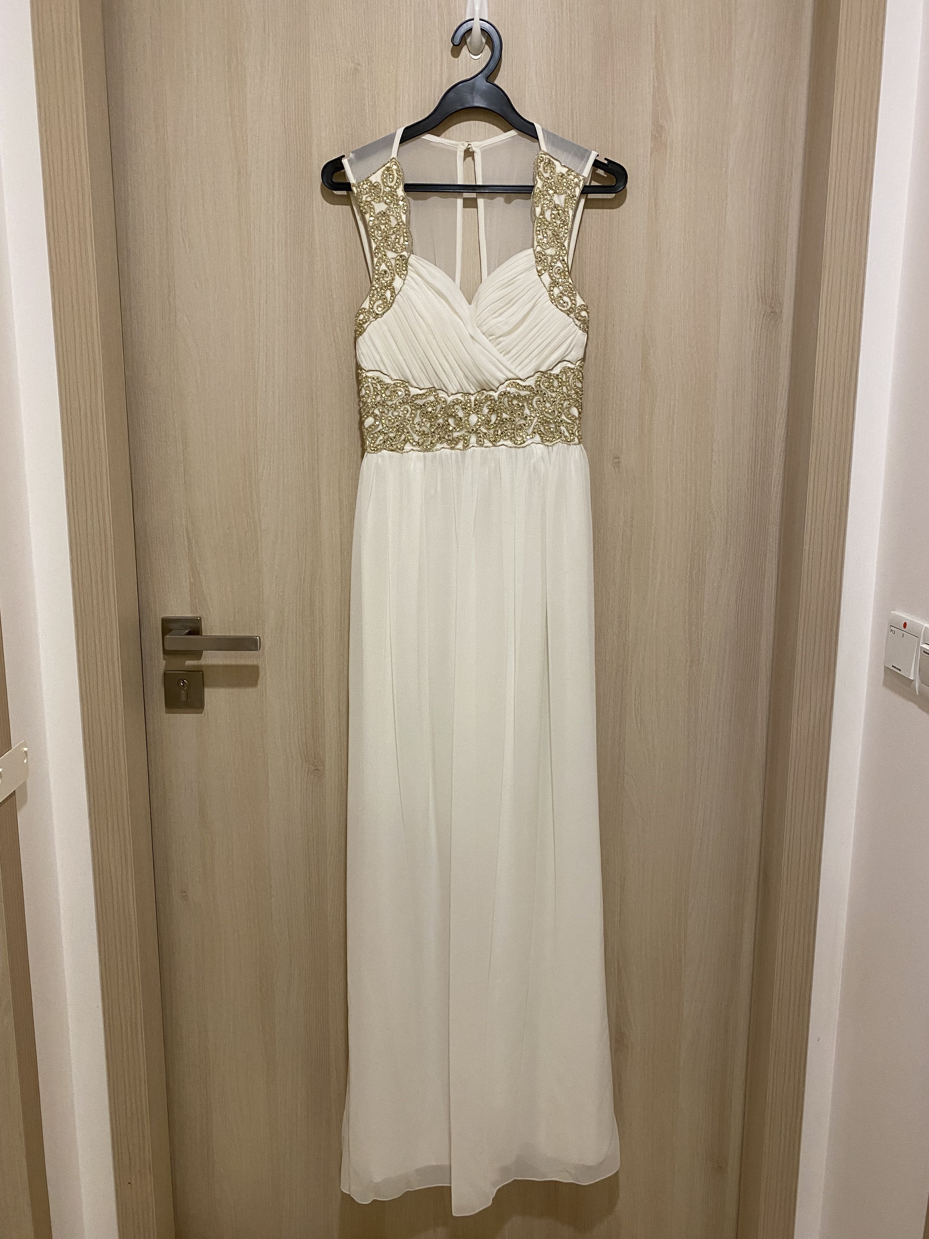 Quiz chiffon embellished maxi dress online