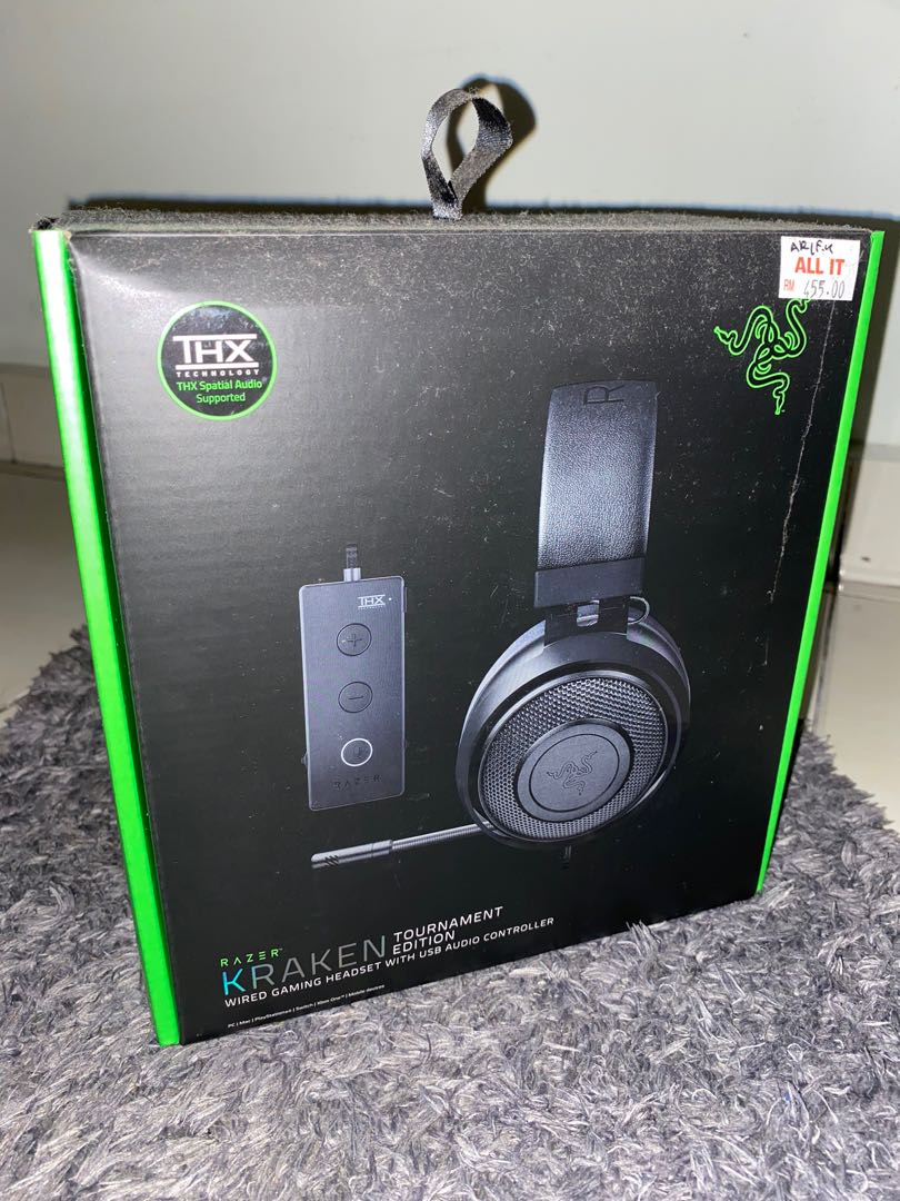 Razer Kraken Tournament Edition With Usb Audio Controller Audio Headphones Headsets On Carousell
