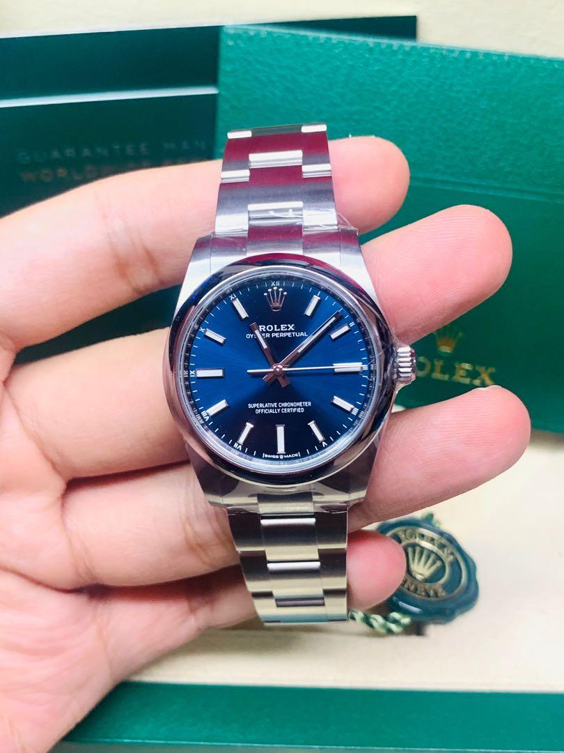 ROLEX Oyster Perpetual 124200 Blue Dial 