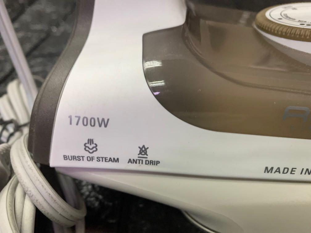 Rowenta Germany Focus 1700watts Steam Iron (Category: Other Home Furniture) located in Pasay City. Submitted by ayinong2 (Listing ID 1124933220, Image 3). Description: Item is in excellent condition working, 110volts needs transformer to work pm for inquiries.