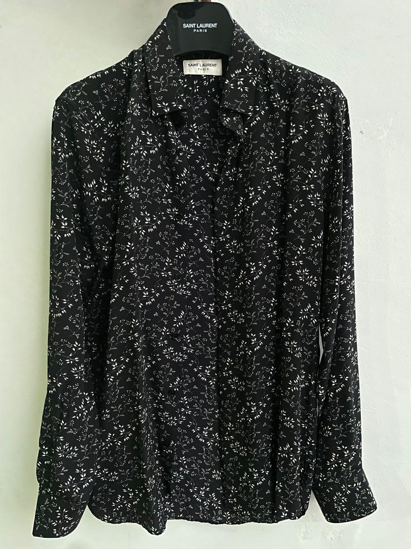 Saint Laurent Floral Shirt (Category: Shirts) located in Singapore. Submitted by wannabuyandsell0102 (Listing ID 1125015046, Image 1). Description: Used only 3 times. In very good condition.