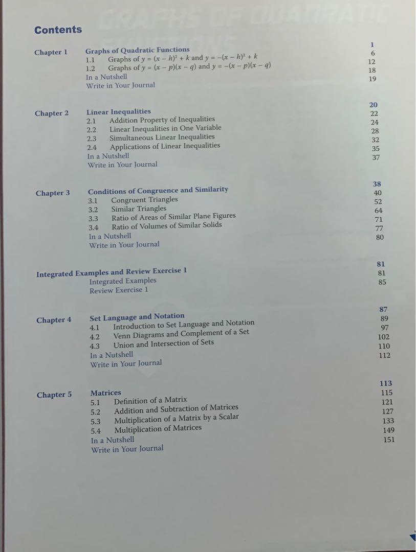Secondary 5 Math Secondary 5 Math Textbook, Hobbies & Toys, Books & Magazines ...