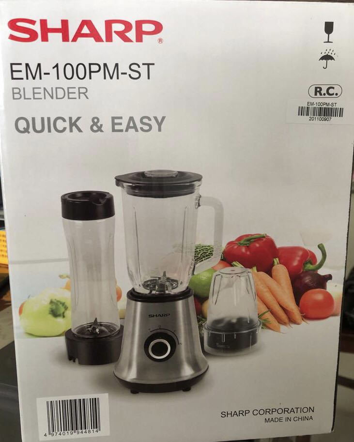 Sharp blender EM100PMST, TV & Home Appliances, Kitchen Appliances