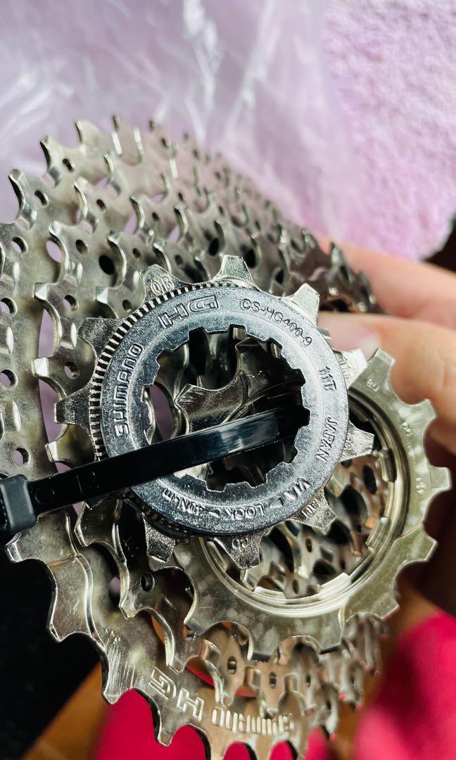 Shimano HG400-9 9 Speed Cassette 11-34 and chain, Sports Equipment ...