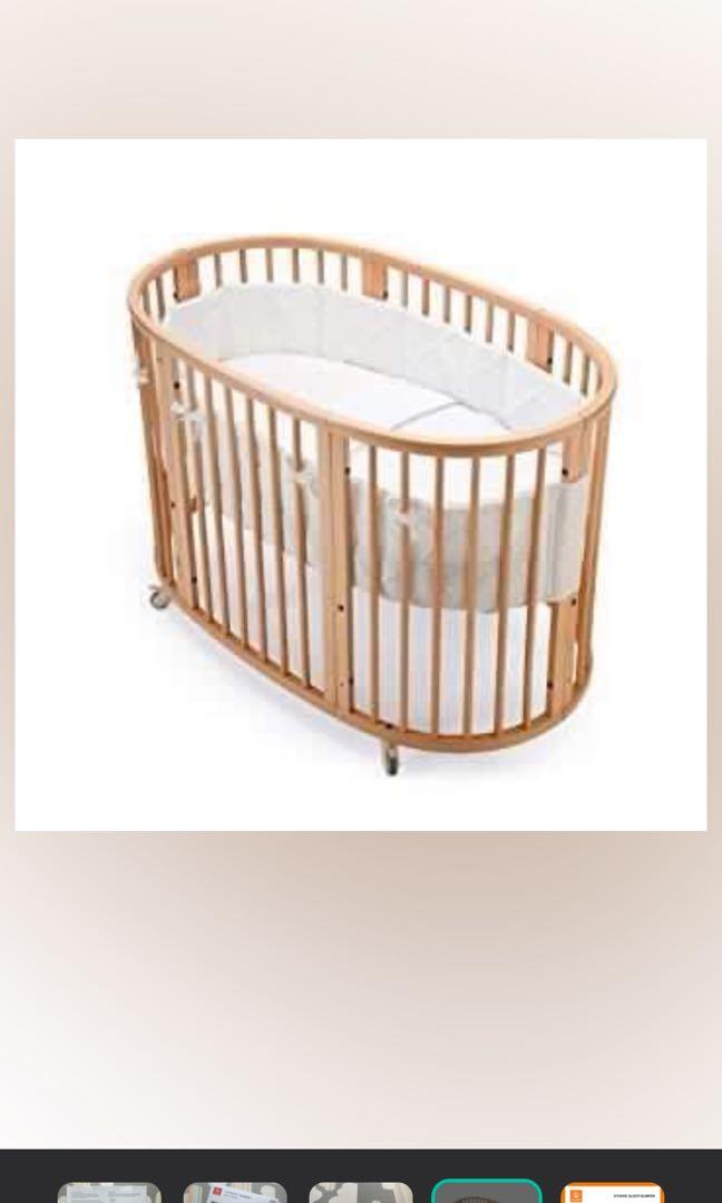 Stokke crib deals bumper safety