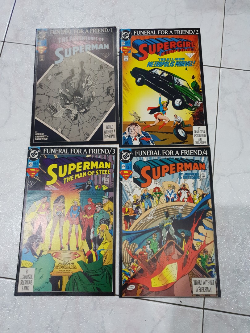 DC Superman Funeral for a friend 1 to 4, Hobbies & Toys, Books