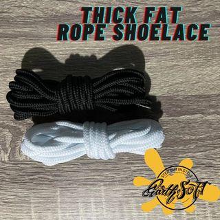 THICK FAT ROPE SHOELACE - SHOE LACE - BY EARTH IS SOFT - SNEAKER ACCESSORIES
