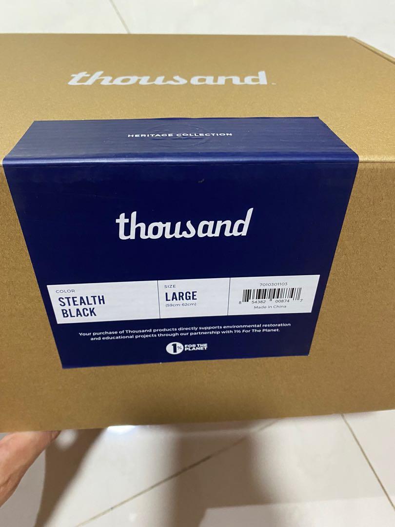 thousand stealth black helmet