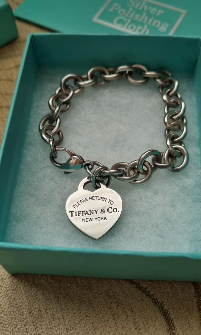 Tiffany Co. Heart Tag Bracelet Women s Fashion Jewelry Organisers Bracelets on Carousell