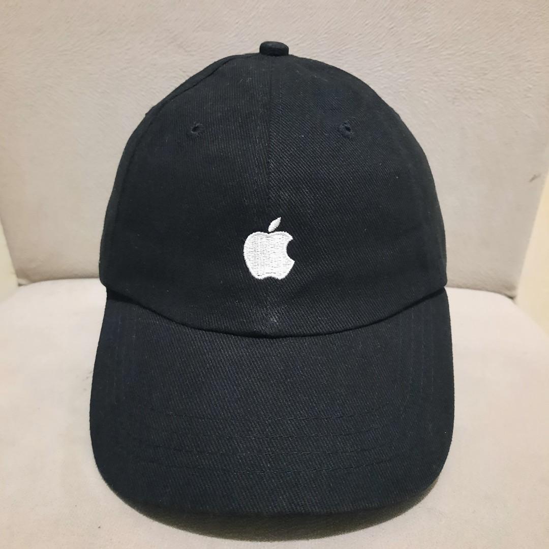 TOPI LOGO APPLE, Fesyen Pria, Aksesoris 