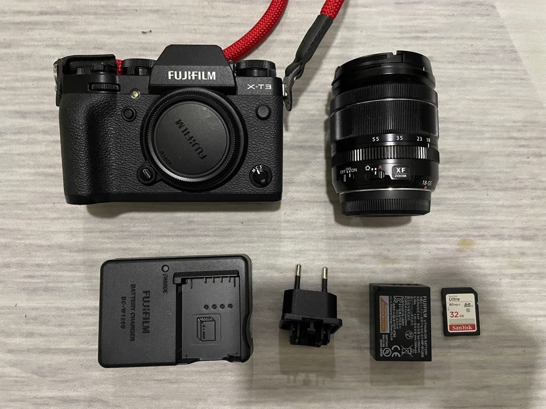 Used Fujifilm Xt3 + 1855 kit lens, Photography, Lens & Kits on Carousell