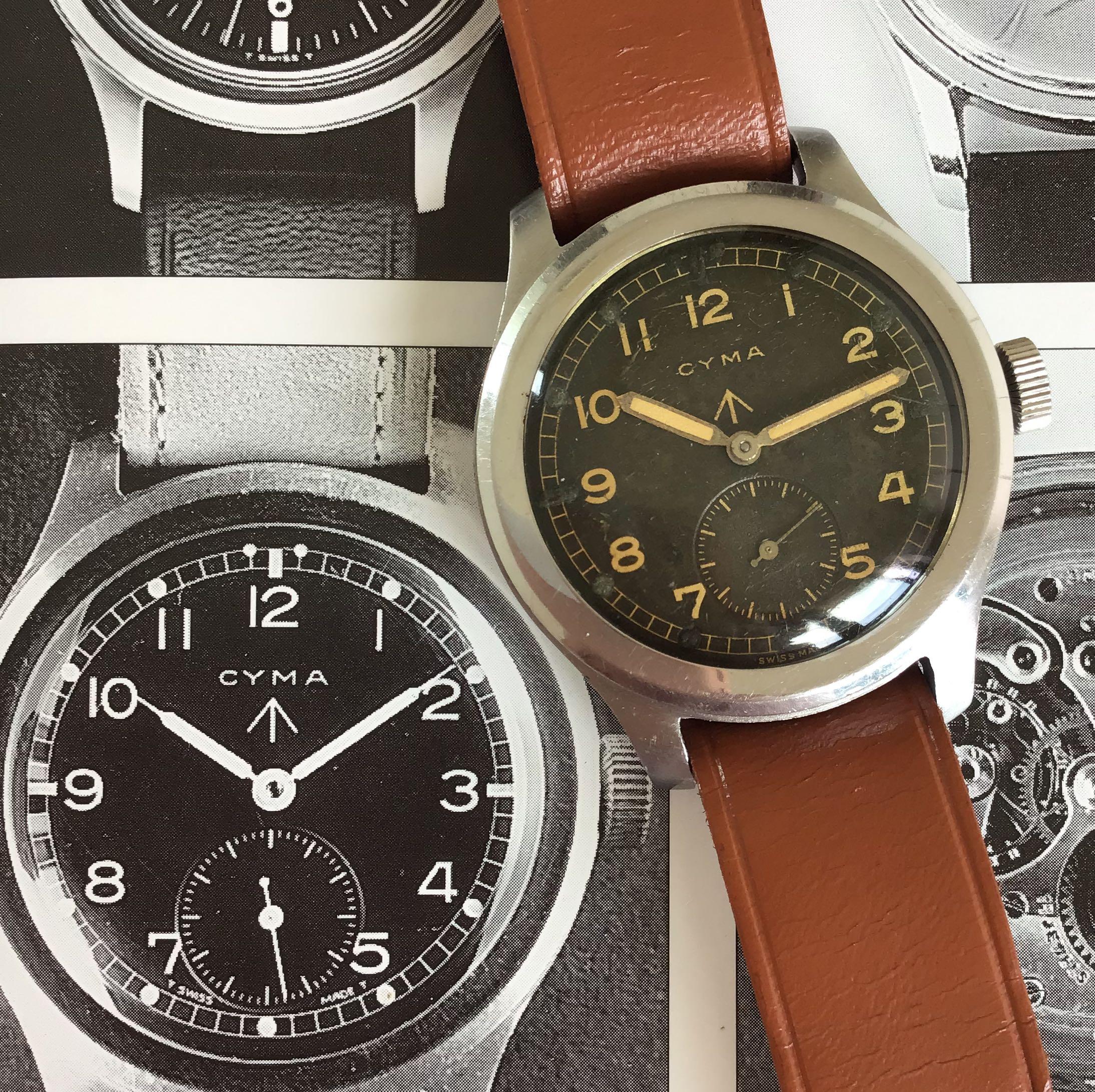 SOLD Vintage Cyma Military WWW Dirty dozen 1940s