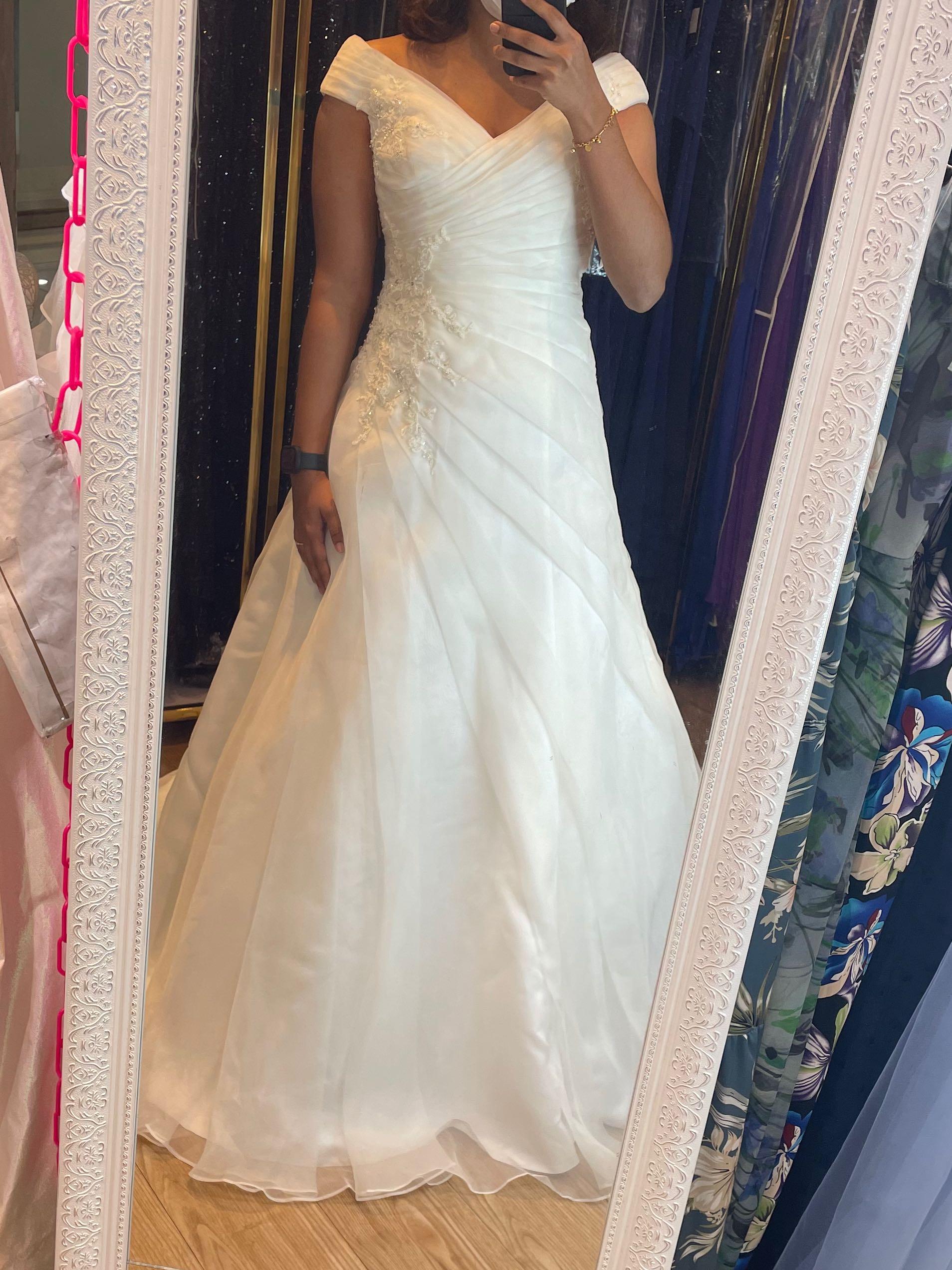 evening gown with train