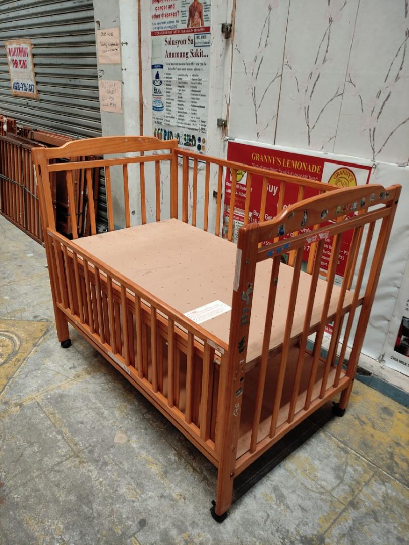 Wooden Crib 120x70cm JAPAN SURPLUS Babies Kids Baby Nursery