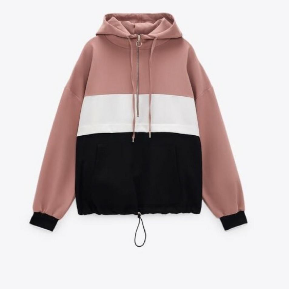 Zara jacket 2024 with pouch pocket