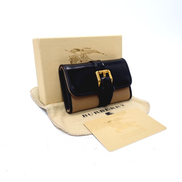 100 Authentic Burberry Key Holder London Classic Check, Luxury, Bags