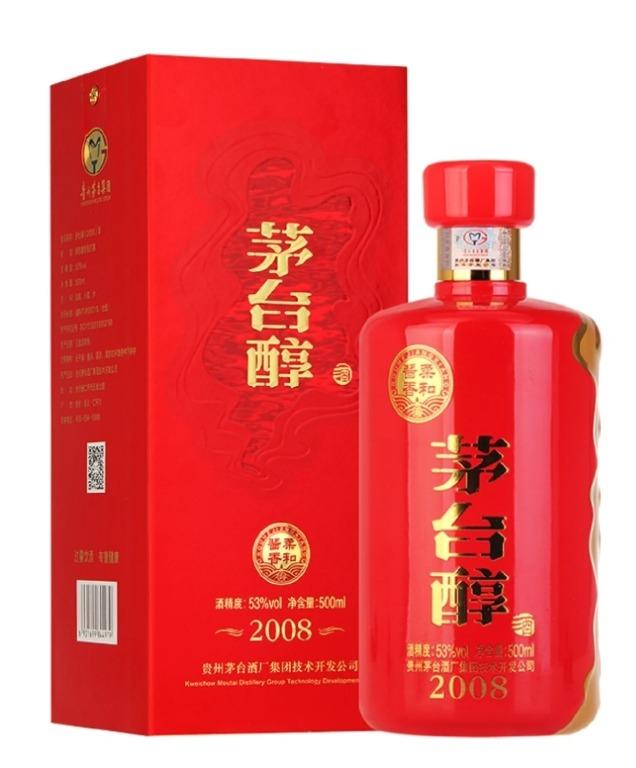 茅台醇2008 500ml 53度貴州茅台茅台, 嘢食& 嘢飲, 酒精飲料- Carousell