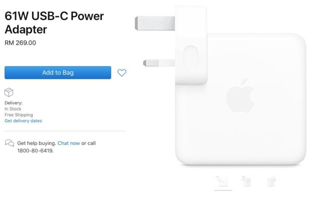 61W USBC Charger Genuine Apple Power Adapter for Macbook Pro M1 13
