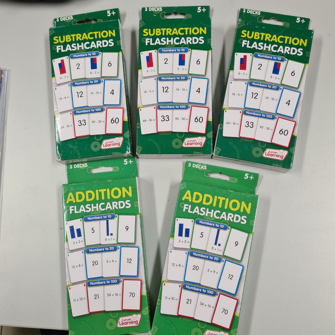 Addition and Subtraction Flash Cards, Hobbies & Toys, Toys & Games on