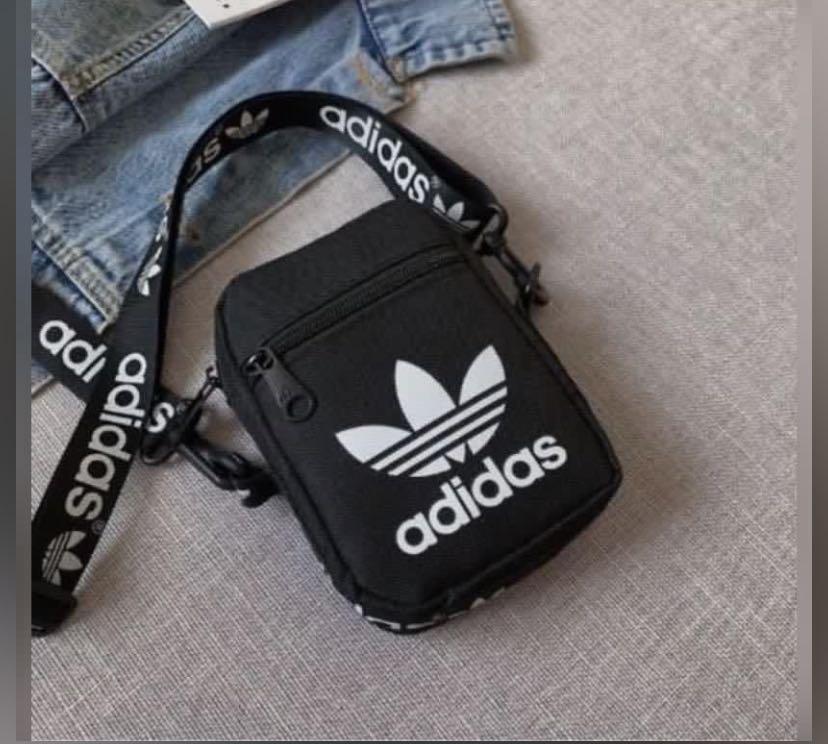 Adidas Mini Sling Bag Unisex Shoulder Bag Canvas School Phone Bags