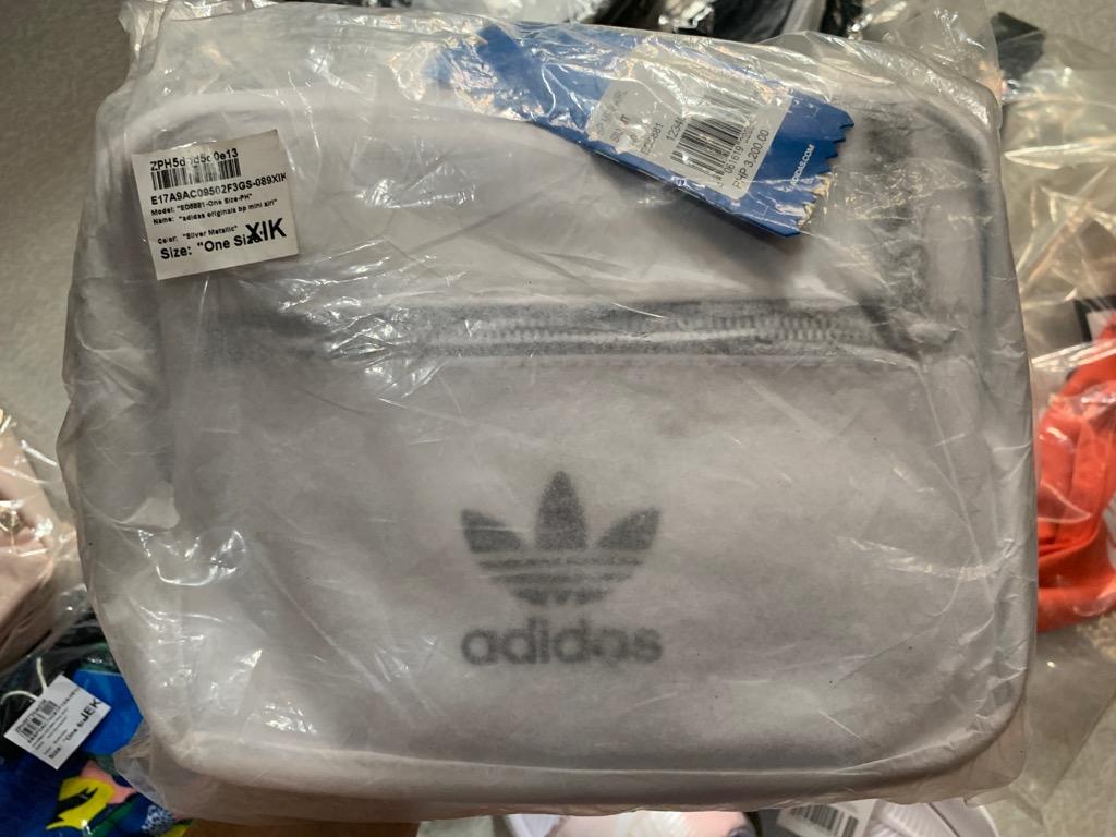 ADIDAS Originals Mini Airliner Backpack (Silver Metallic), Women's Fashion, Bags & Wallets 