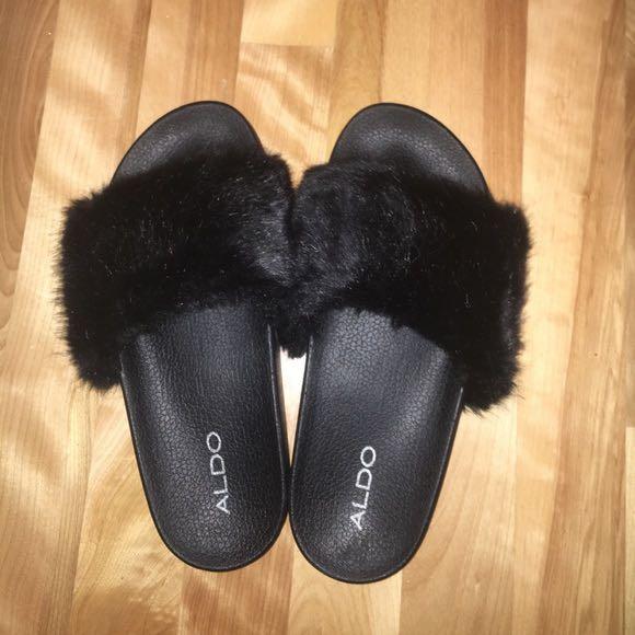Aldo shop fur slides