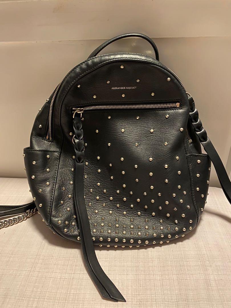Alexander Mcqueen studded leather mini backpack