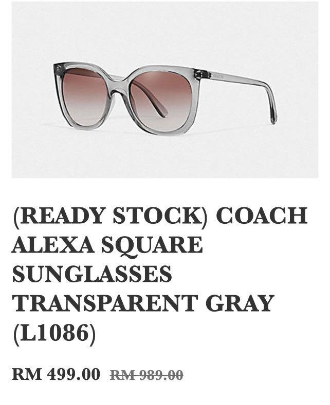 Authentic Coach Square Sunglasses GreatAsGifts Women s Fashion