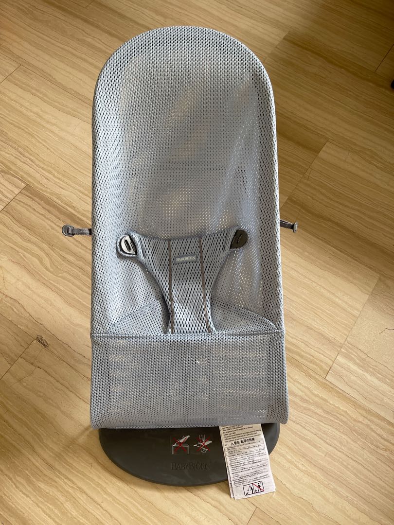 Baby Bjorn Mesh Bouncer in Slate Blue, Babies & Kids, Baby Nursery