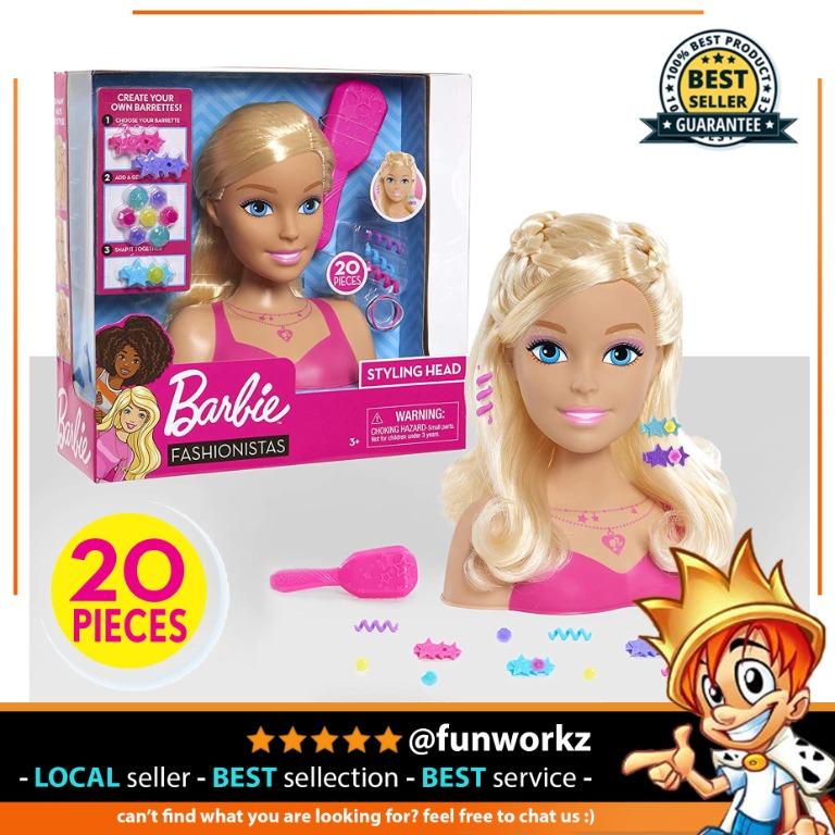 Barbie Fashionistas 8 Inch Styling Head Blonde Hair 20 pieces Hobbies Toys Toys Games on Carousell
