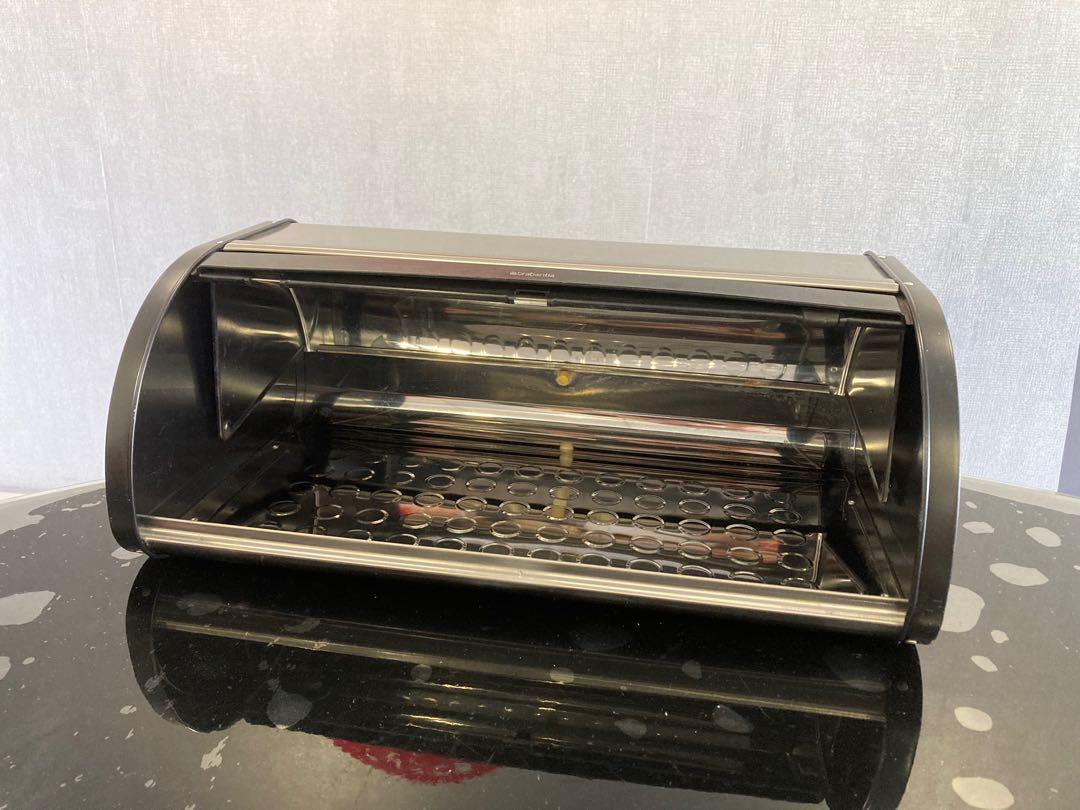 Brabantia Roll Top Bread Bin, Matt Steel Fingerprint Proof (Original