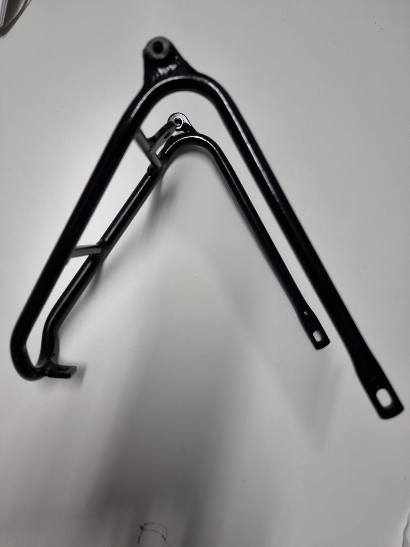 Brompton Mini Q Rack with Silver Ezy Wheels, Sports Equipment, Bicycles ...