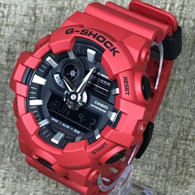 Casio G Shock GA 700 4A Analog Digital Red Resin Band X Large