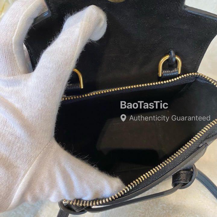 BaoTasTic - Celine Belt Bag Pico Black with gold hardware