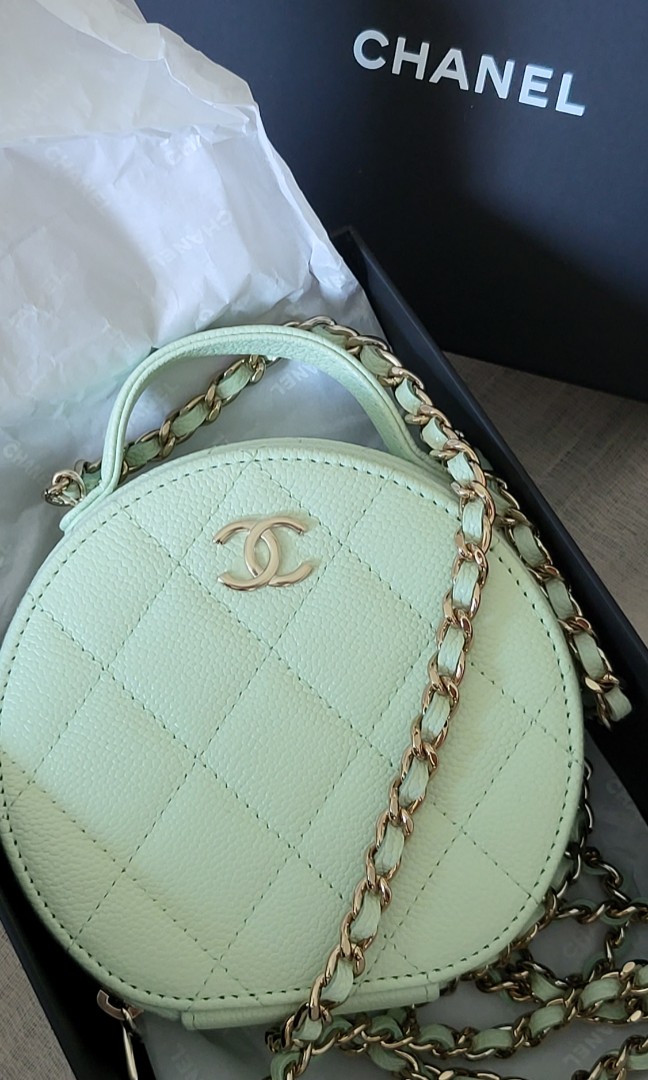 Chanel 22C Small Vanity Round, Luxury, Bags & Wallets on Carousell