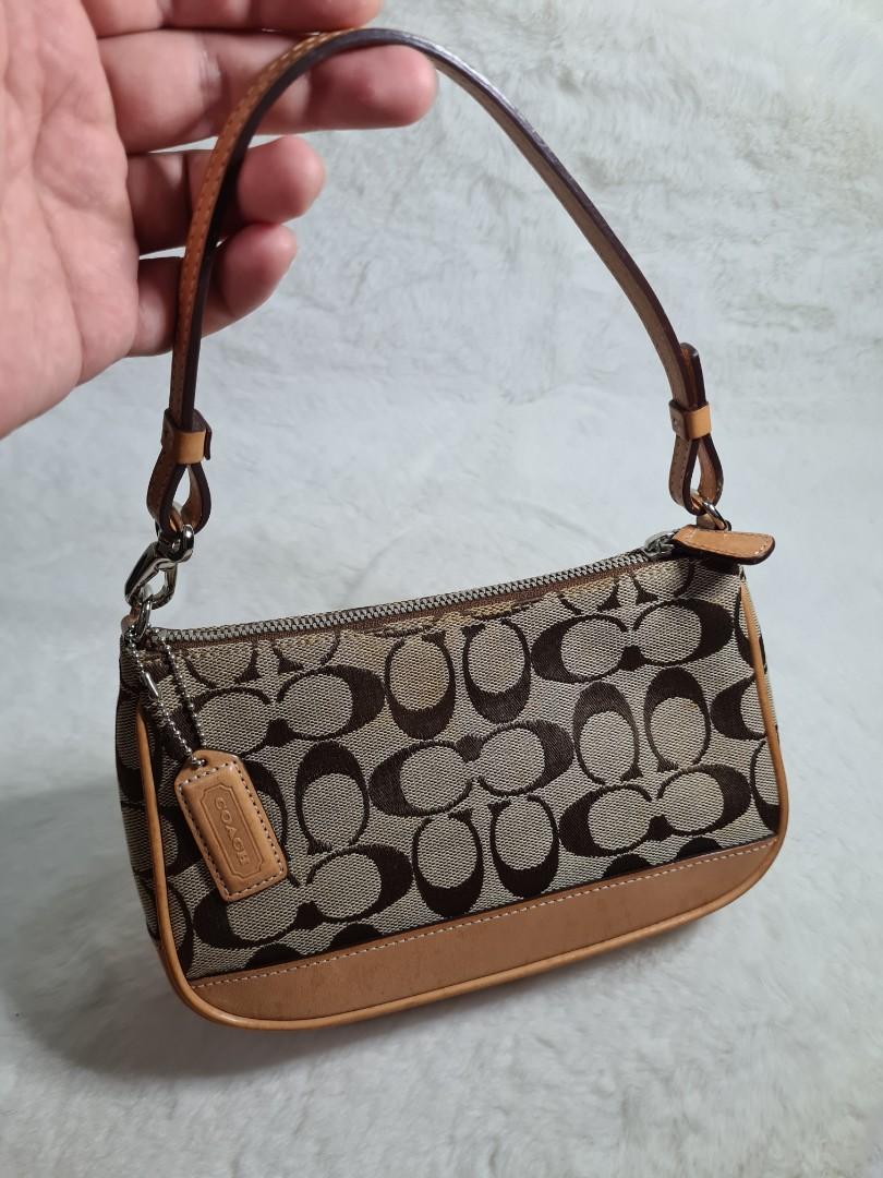 COACH 6094 demi bag/pouch CC signature canvas, Women's Fashion, Bags