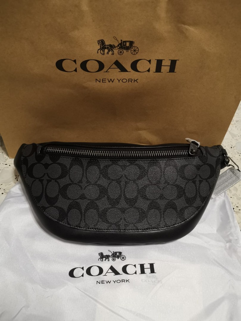 Coach waist/sling bag with receipt, Men's Fashion, Bags, Sling Bags on ...