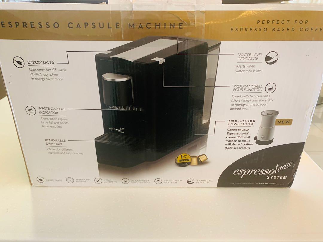 Espressotoria Expresso Pod Capsule System Caprista Coffee Maker Black Machine 