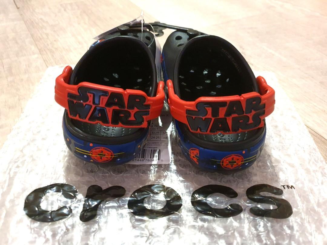 Crocs kids star wars darth vader shoe with light (Size C8), Babies u0026 Kids,  Babies u0026 Kids Fashion on Carousell