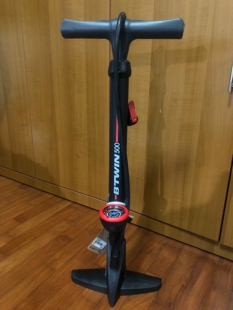 Decathlon Bicycle Pump Floor Pump 500, Sports Equipment, Bicycles
