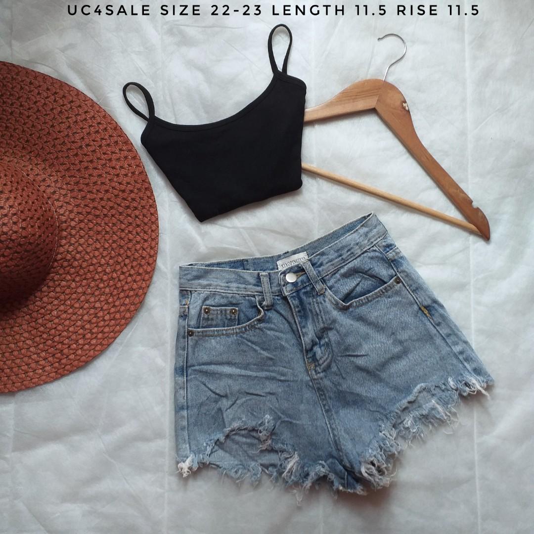 Size 22 denim best sale shorts