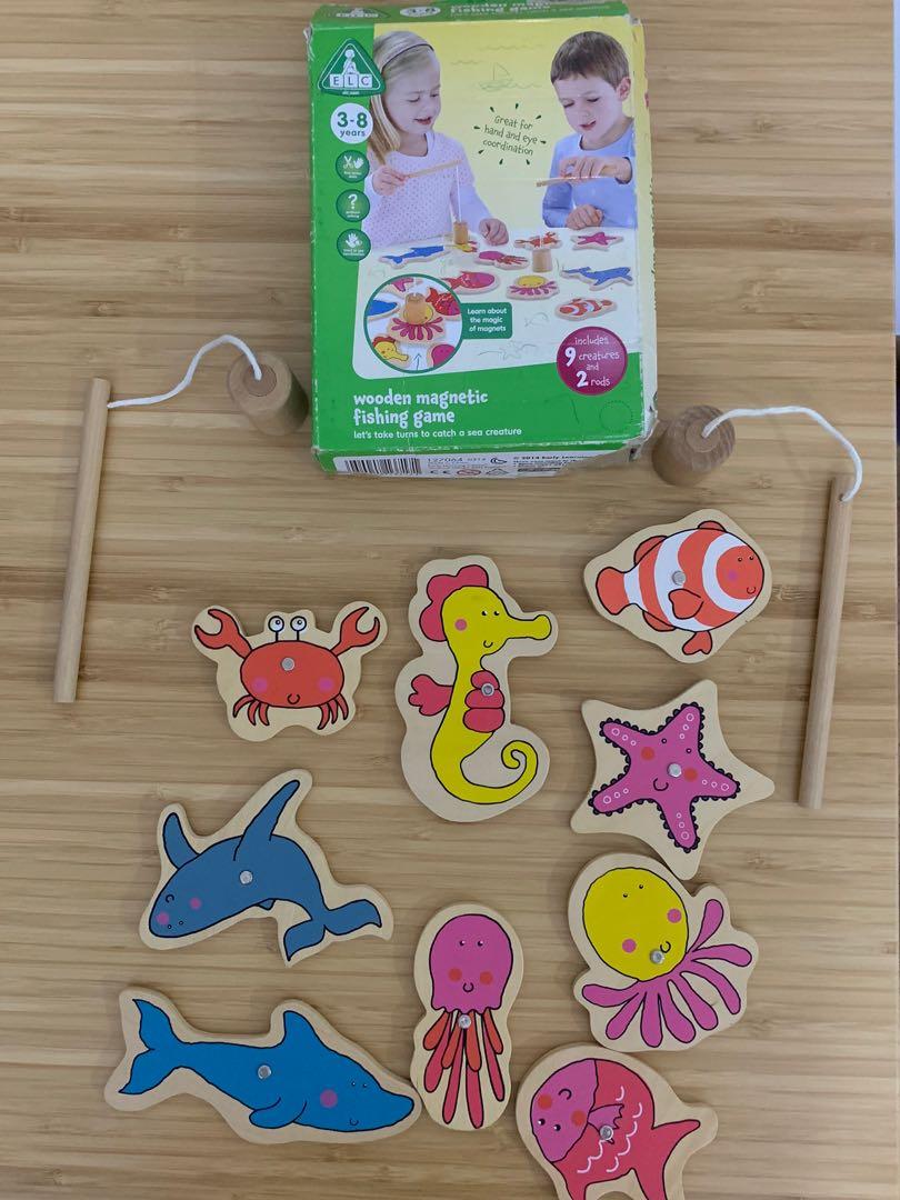 ELC wooden magnetic fishing game