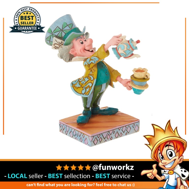 Enesco Disney Traditions by Jim Shore Mad Hatter Figurine, 4.92